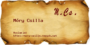 Móry Csilla névjegykártya